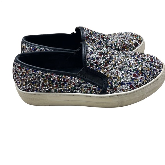 Steve Madden Gracious Slip On Shoes Sparkling Multicolored Jewel Rhinestones 7.5 - Picture 2 of 8